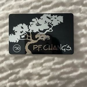 PF CHANGs $50 gift-card. Never used